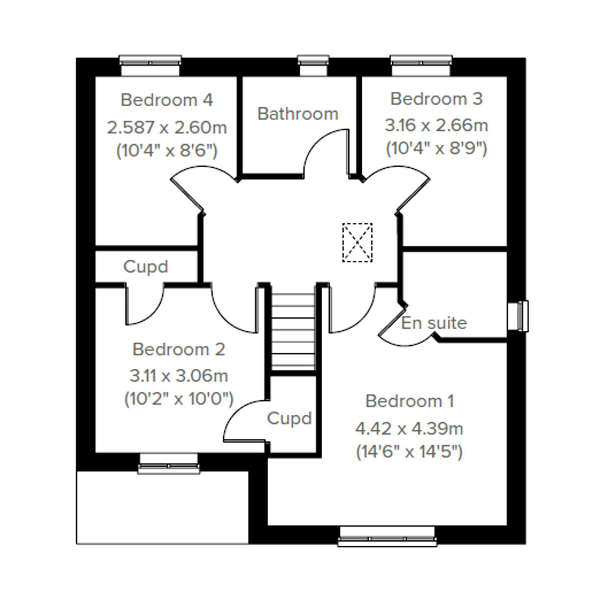 "The Burnham" at Hawthorne Place, Clitheroe BB7, 4 bedroom detached