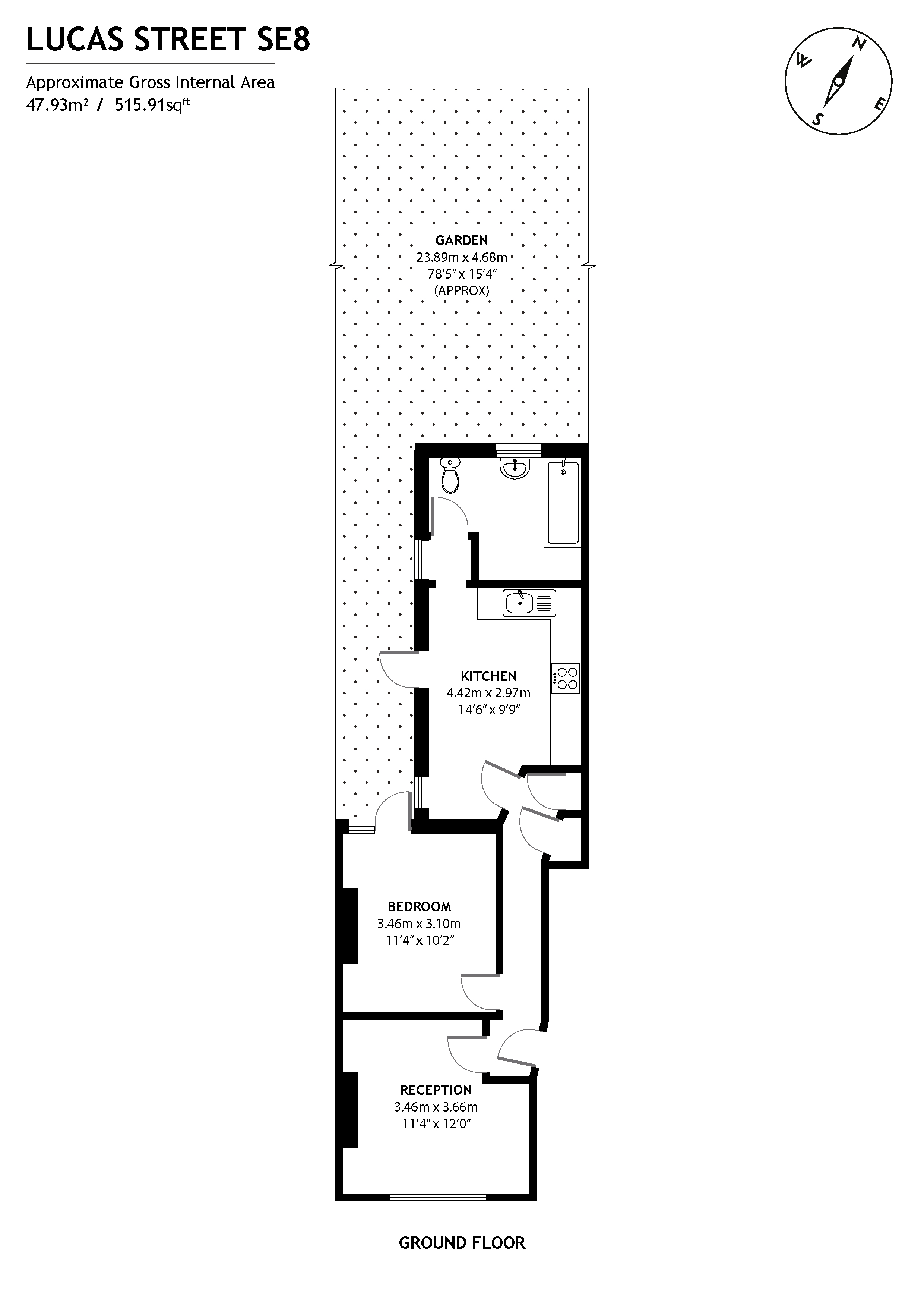 63A, Lucas Street, London floorplan