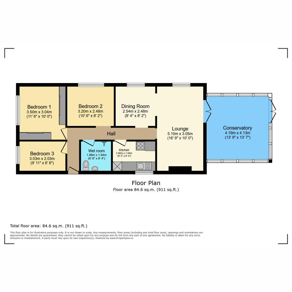 96, WITH A FANTASTIC SEA VIEW Pallance Road, Cowes floorplan