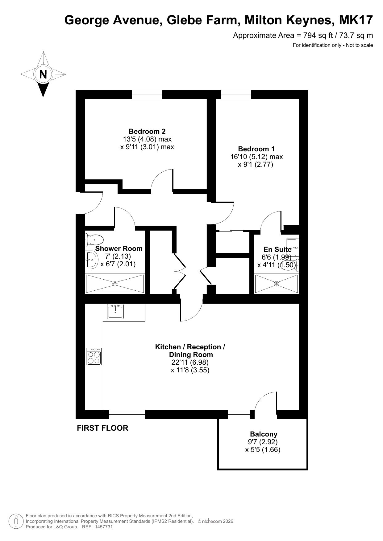17 George Avenue, Milton Keynes floorplan