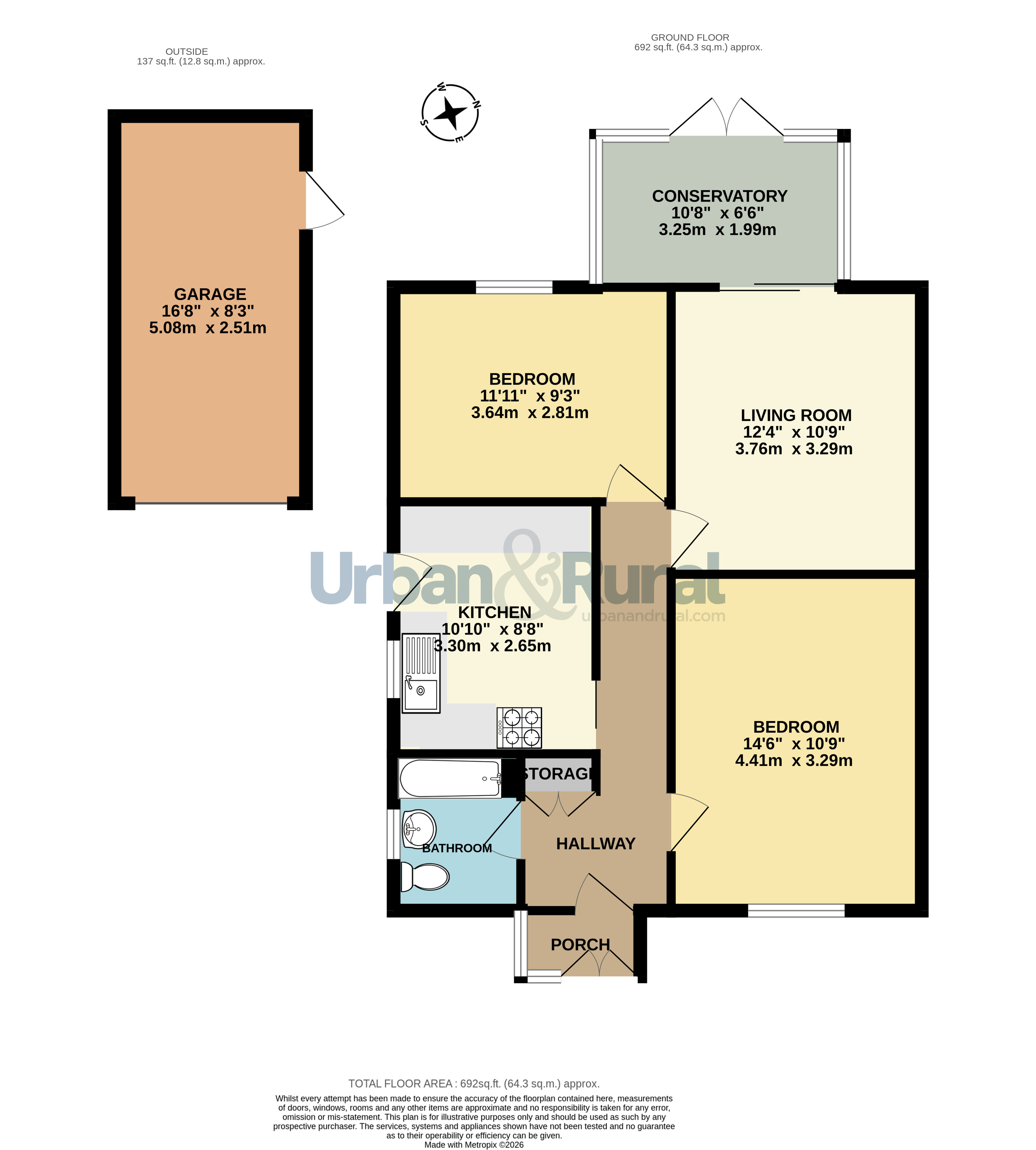 120, Woodland Drive, Bedford floorplan