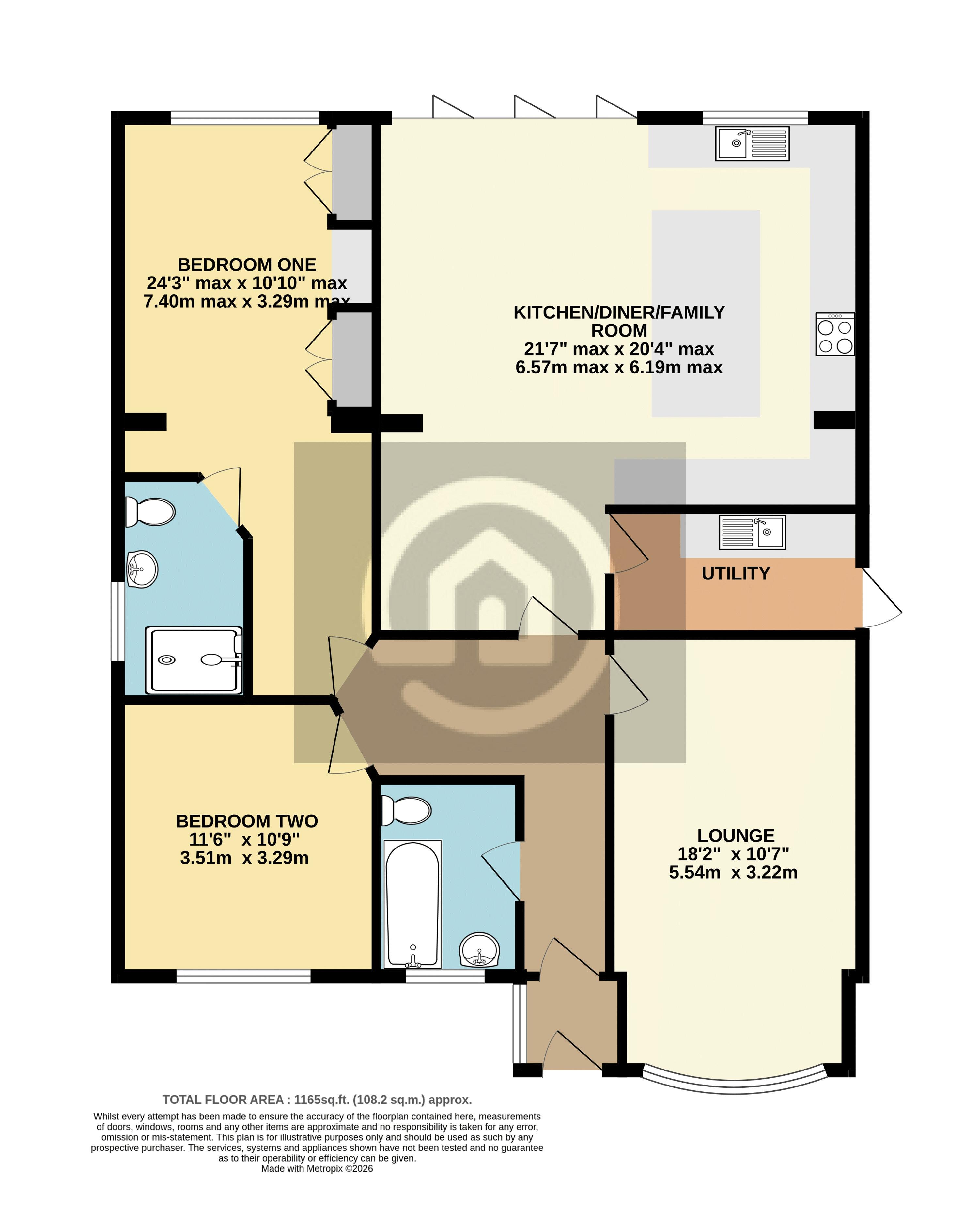 27, Park Close, Bedford floorplan