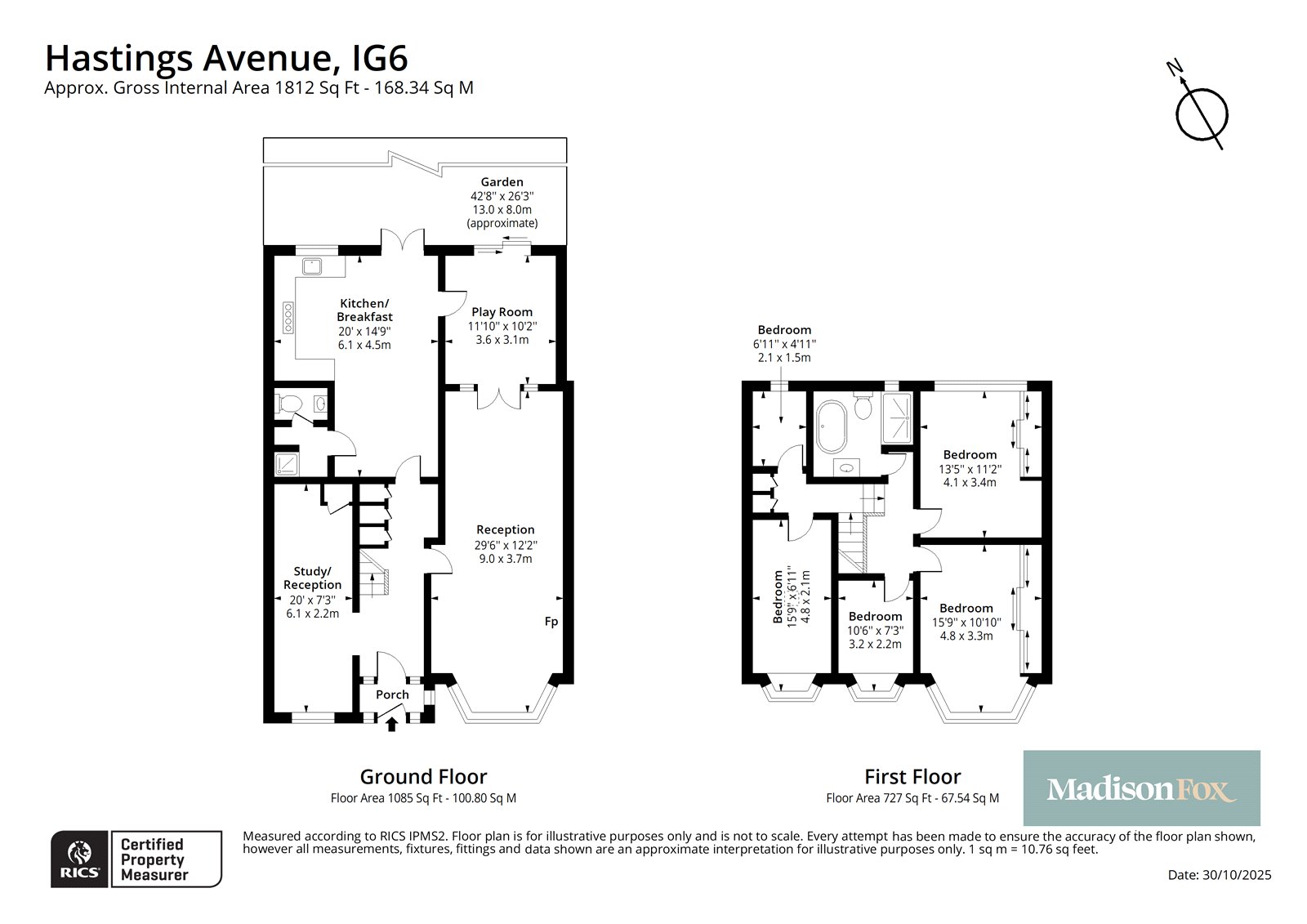 53, Hastings Avenue, Ilford floorplan