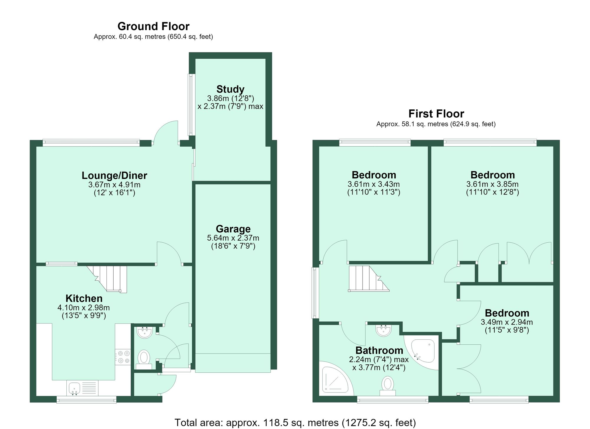 5 The Hoe, Watford floorplan