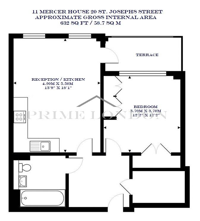 1 Bedrooms Flat for sale in Mercer House, Battersea Exchange, London SW8