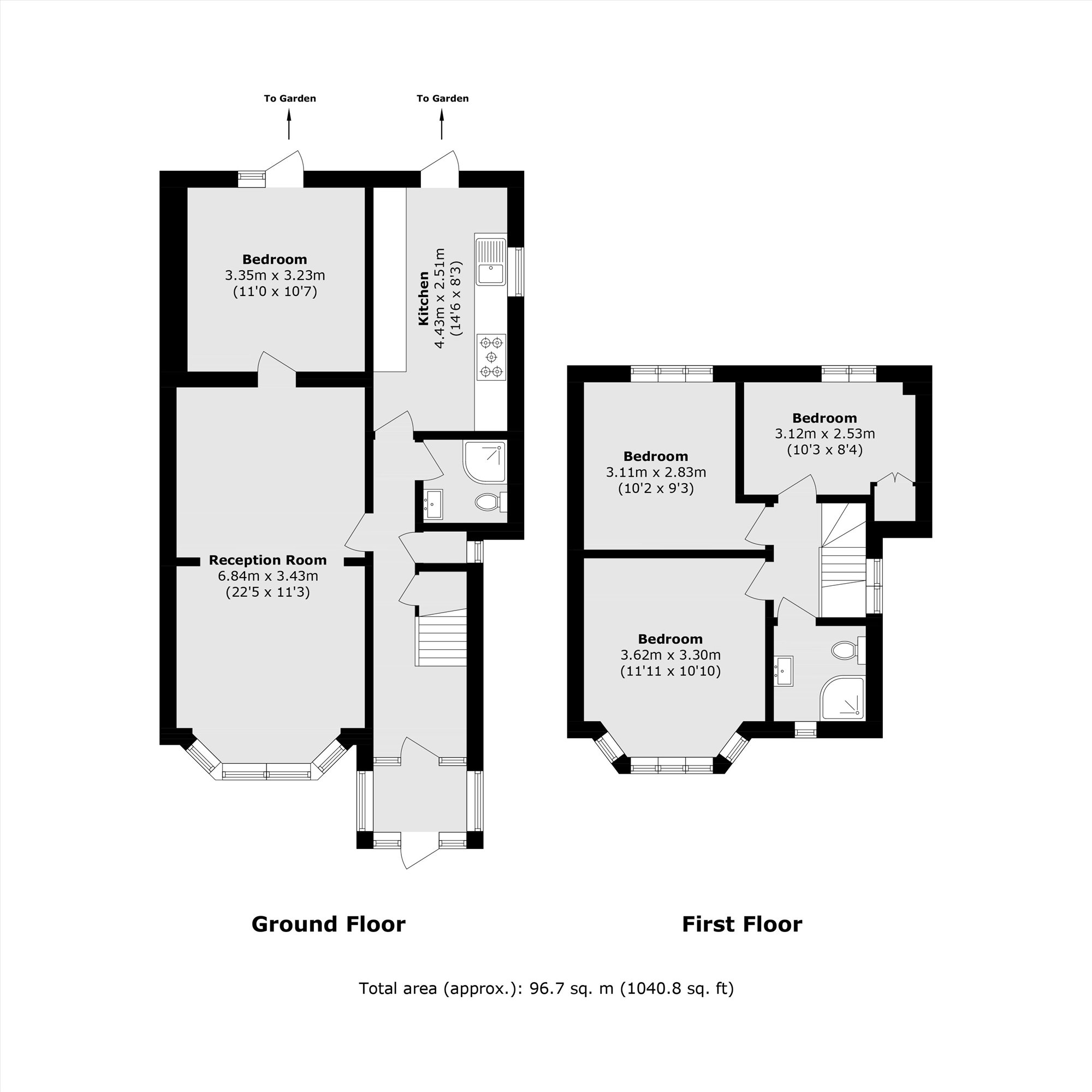 97, Dallas Road, London floorplan
