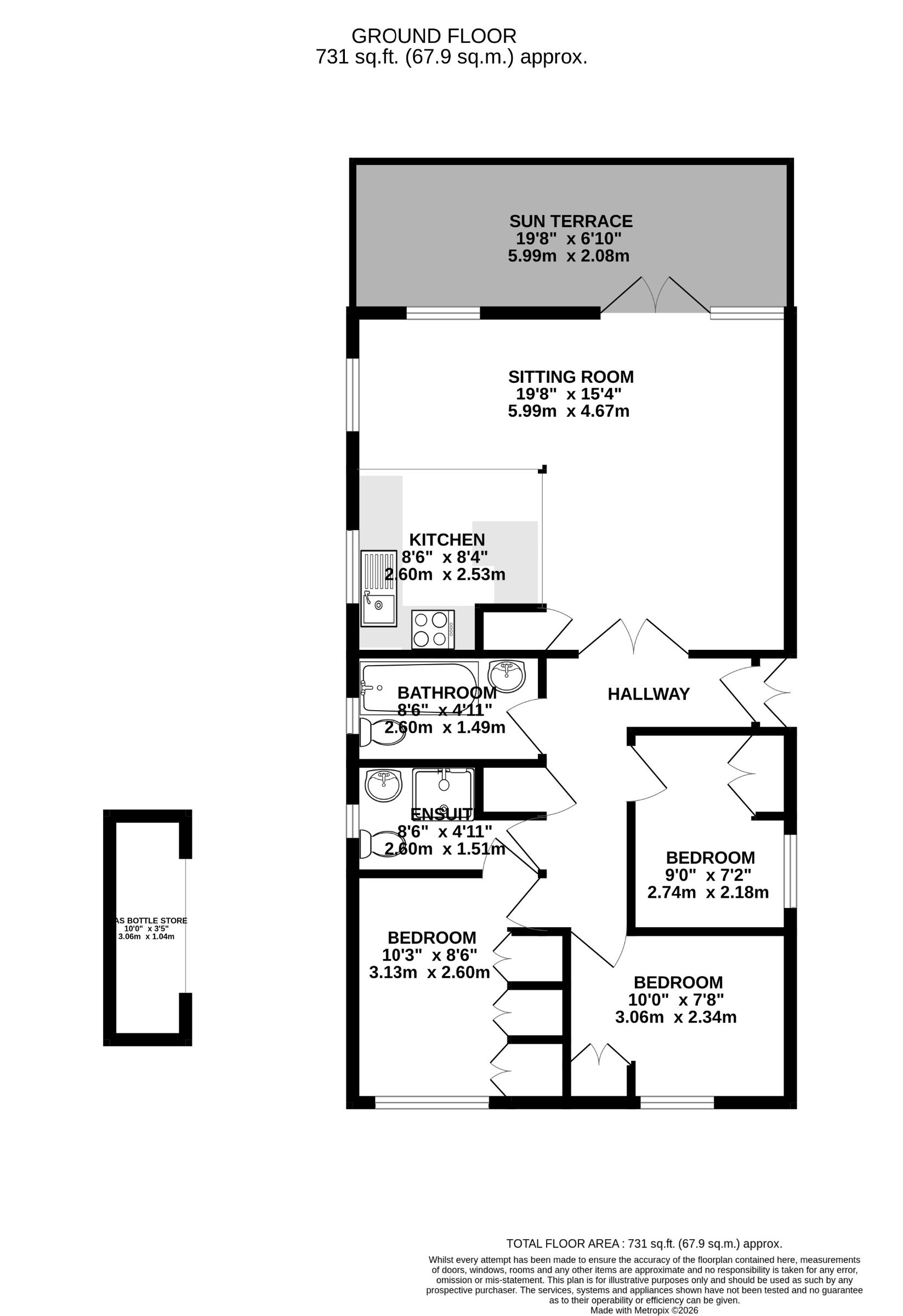 The Lodge, Little Huckham Farm, Barnstaple floorplan