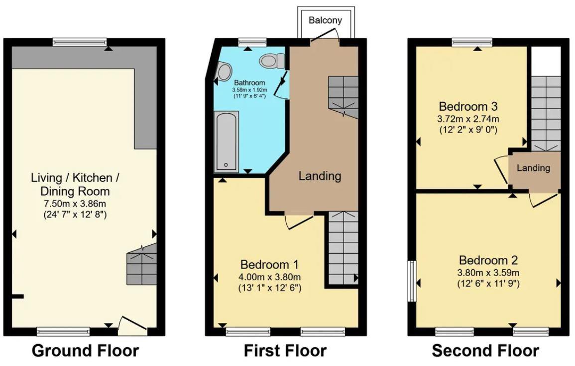 30, Fore Street, Camelford floorplan
