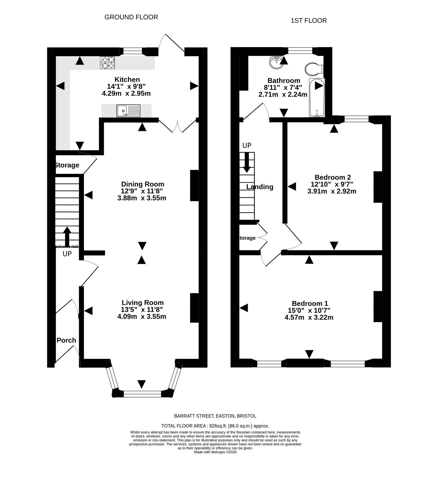 28 Barratt Street, Bristol floorplan