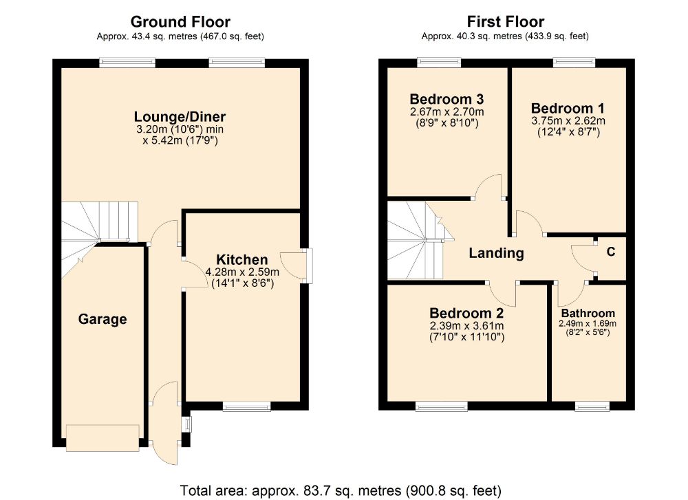 3 Bedrooms Detached house for sale in Farndon Close, Watermeadow, Northampton NN3