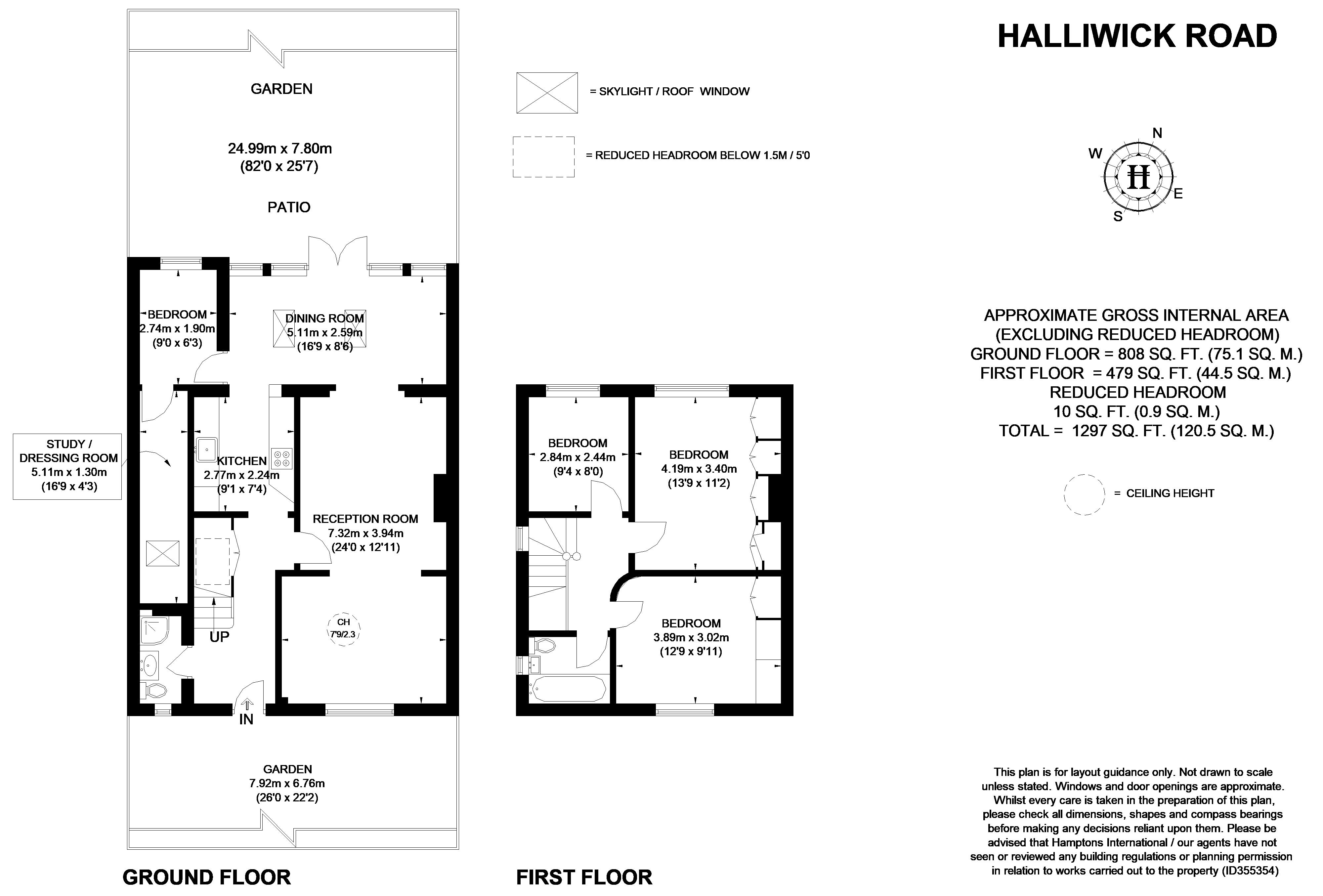 67, Halliwick Road, London floorplan