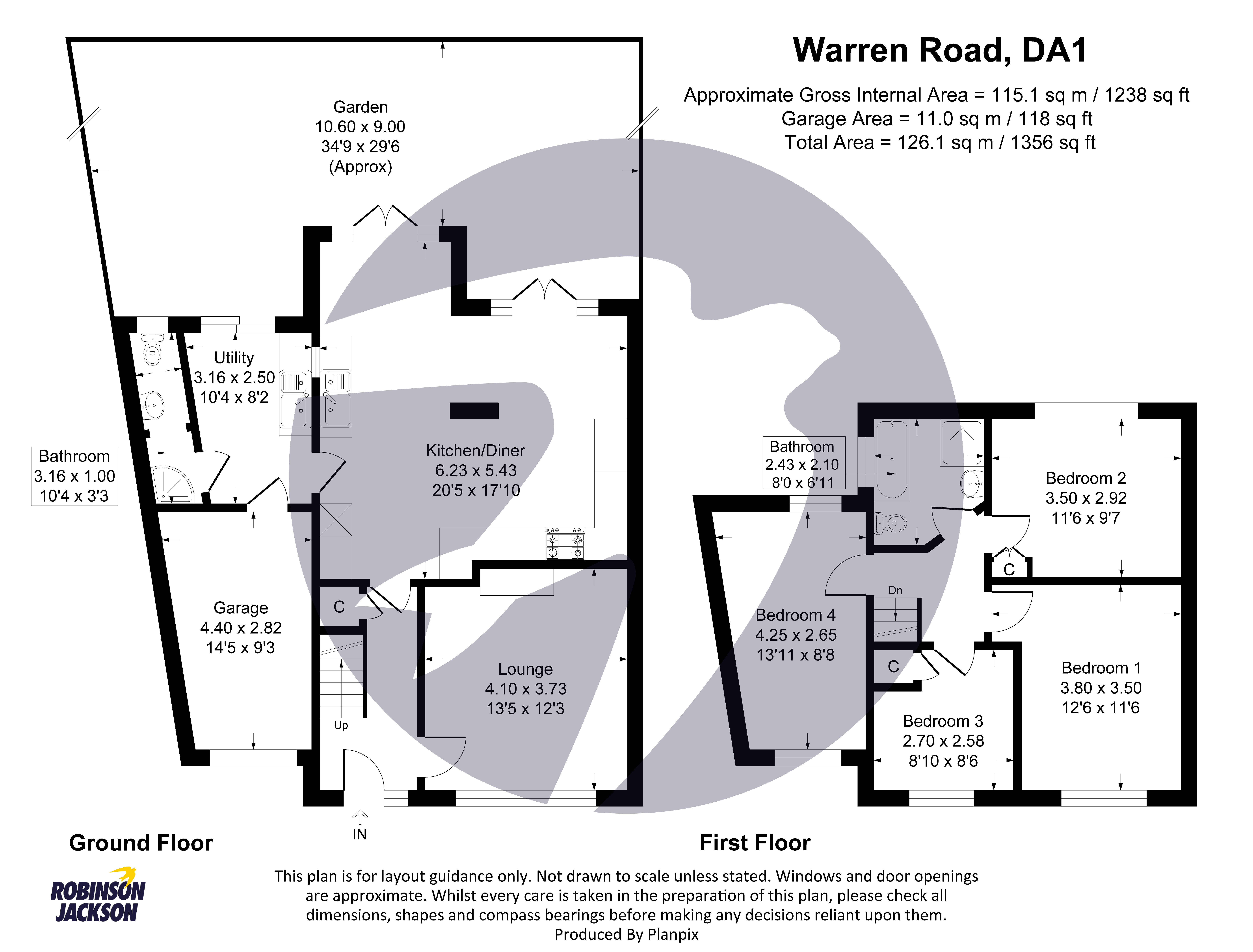 104, Warren Road, Dartford floorplan