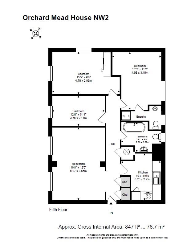 Orchard Mead House, Flat 18, 733, Orchard Mead House, London floorplan