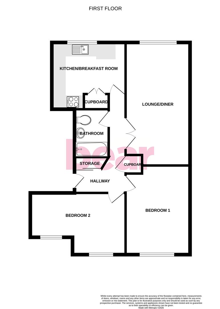 Flat 9, Westwood Lodge, 120, Rayleigh Road, Benfleet floorplan
