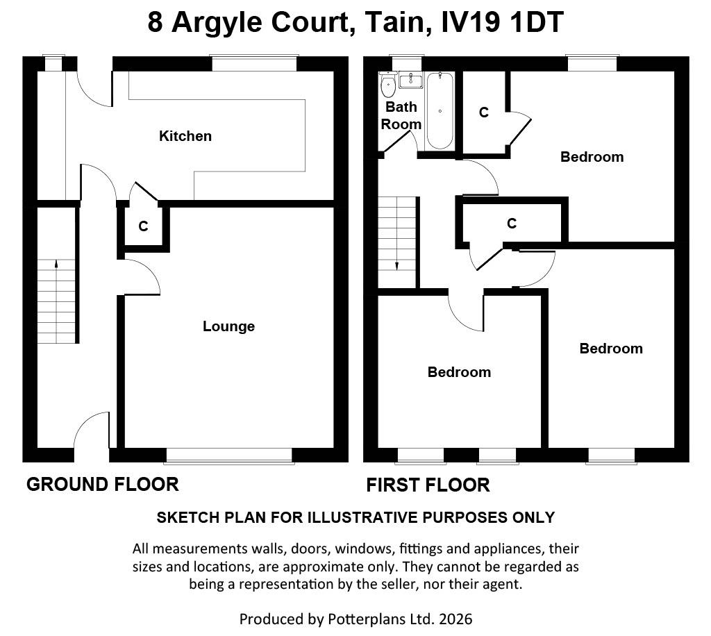 8, Argyle Court, Tain floorplan