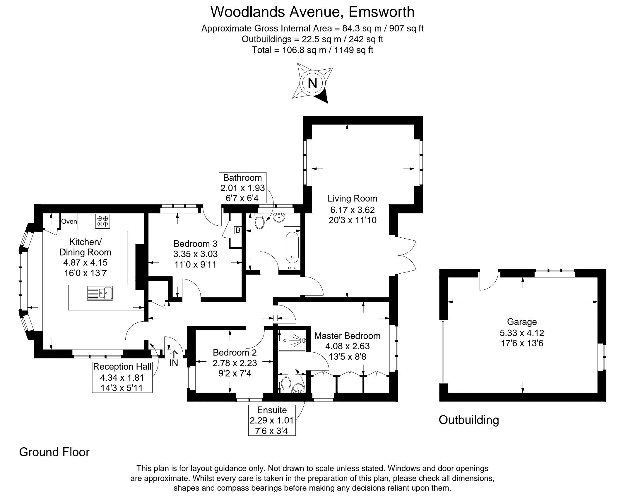 27, Woodlands Avenue, Emsworth floorplan