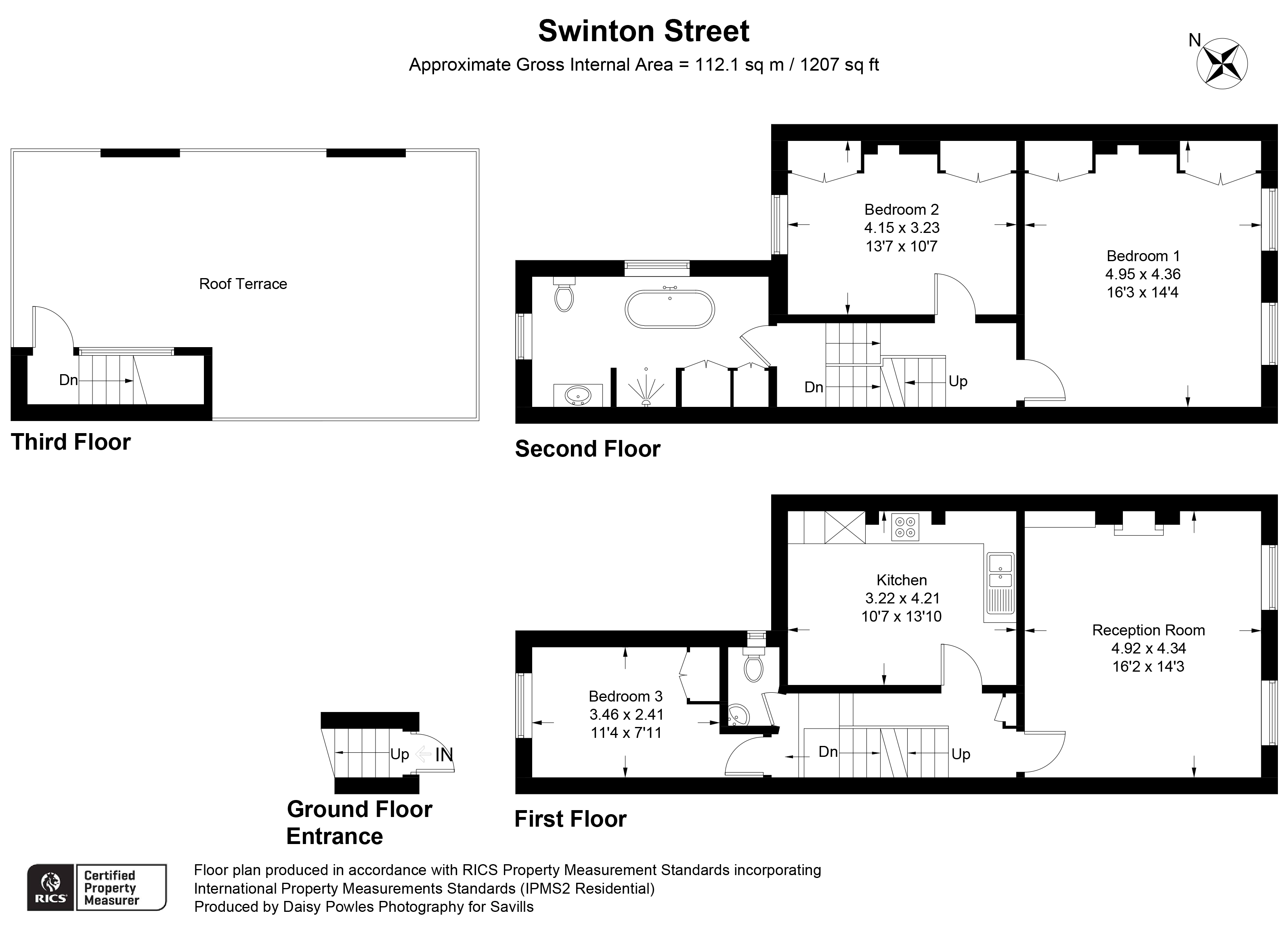 Flat 4, 30, Swinton Street, London floorplan