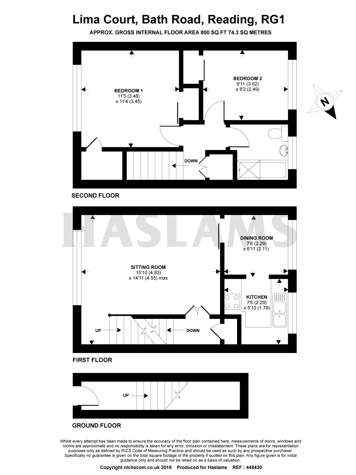 2 Bedrooms Maisonette for sale in Lima Court, Bath Road, Reading RG1