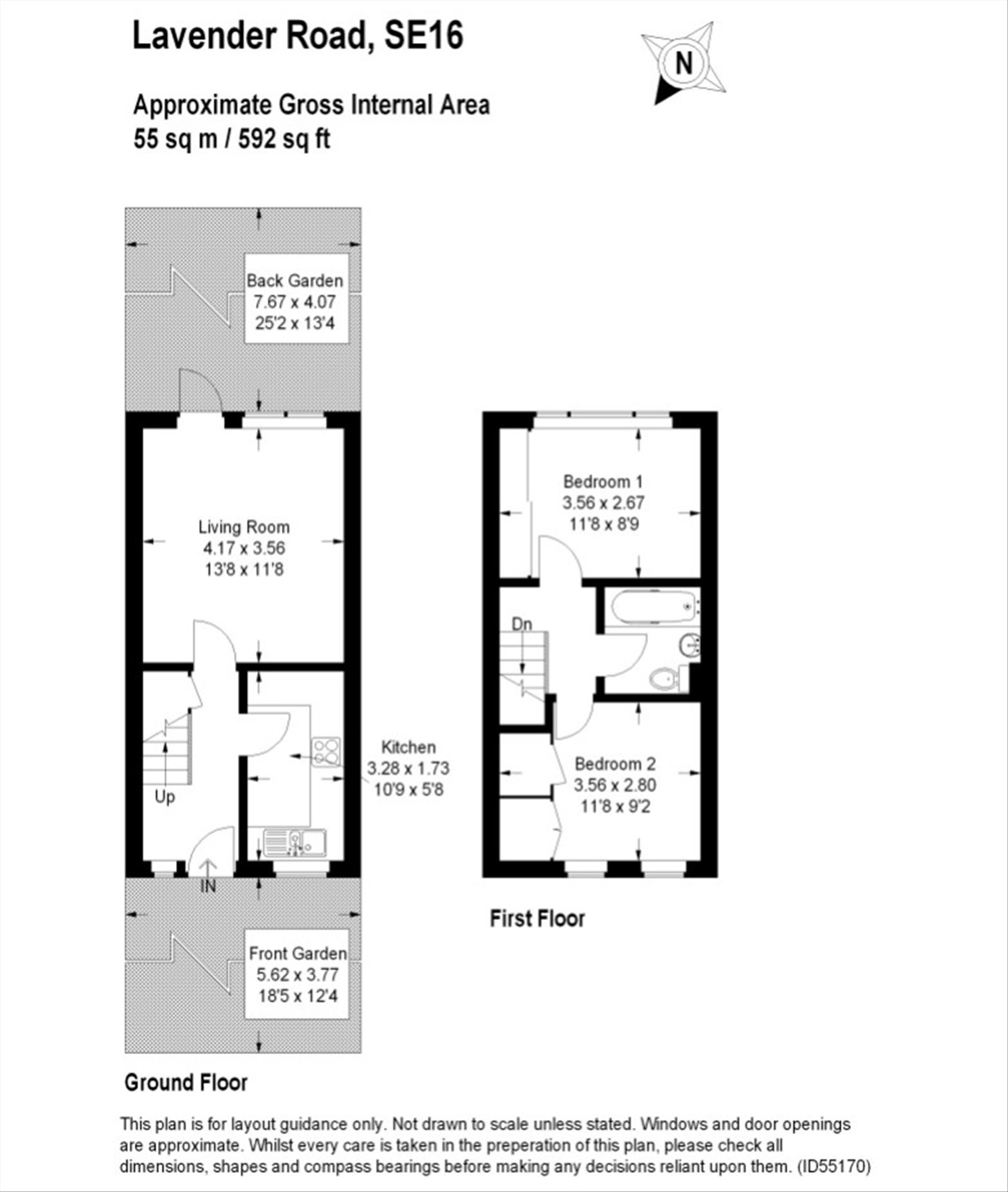 16, Lavender Road, London floorplan