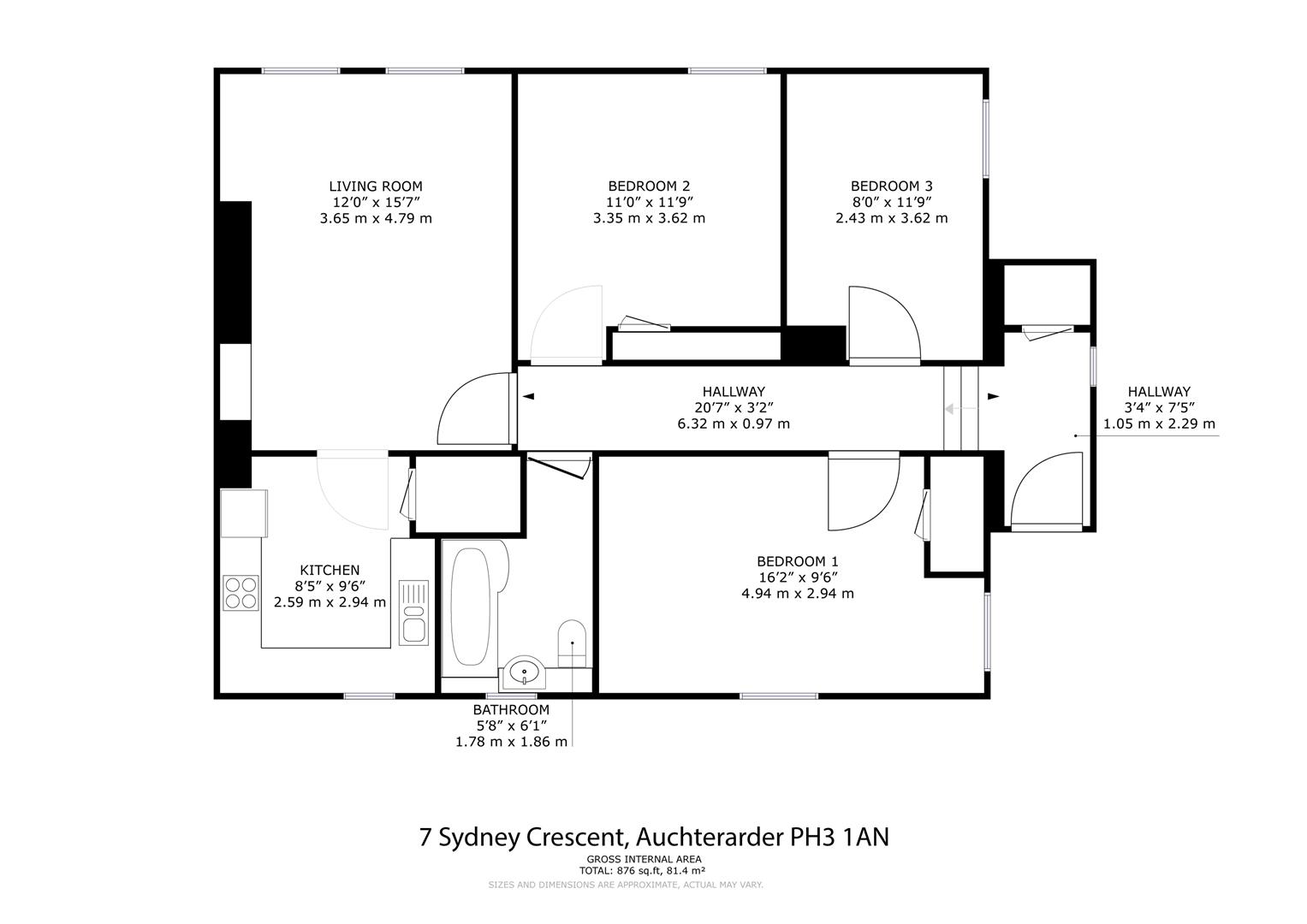 7, Sydney Crescent, Auchterarder floorplan