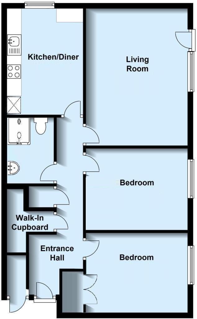 12 Rayford Court, St. Johns Road, Seaford floorplan