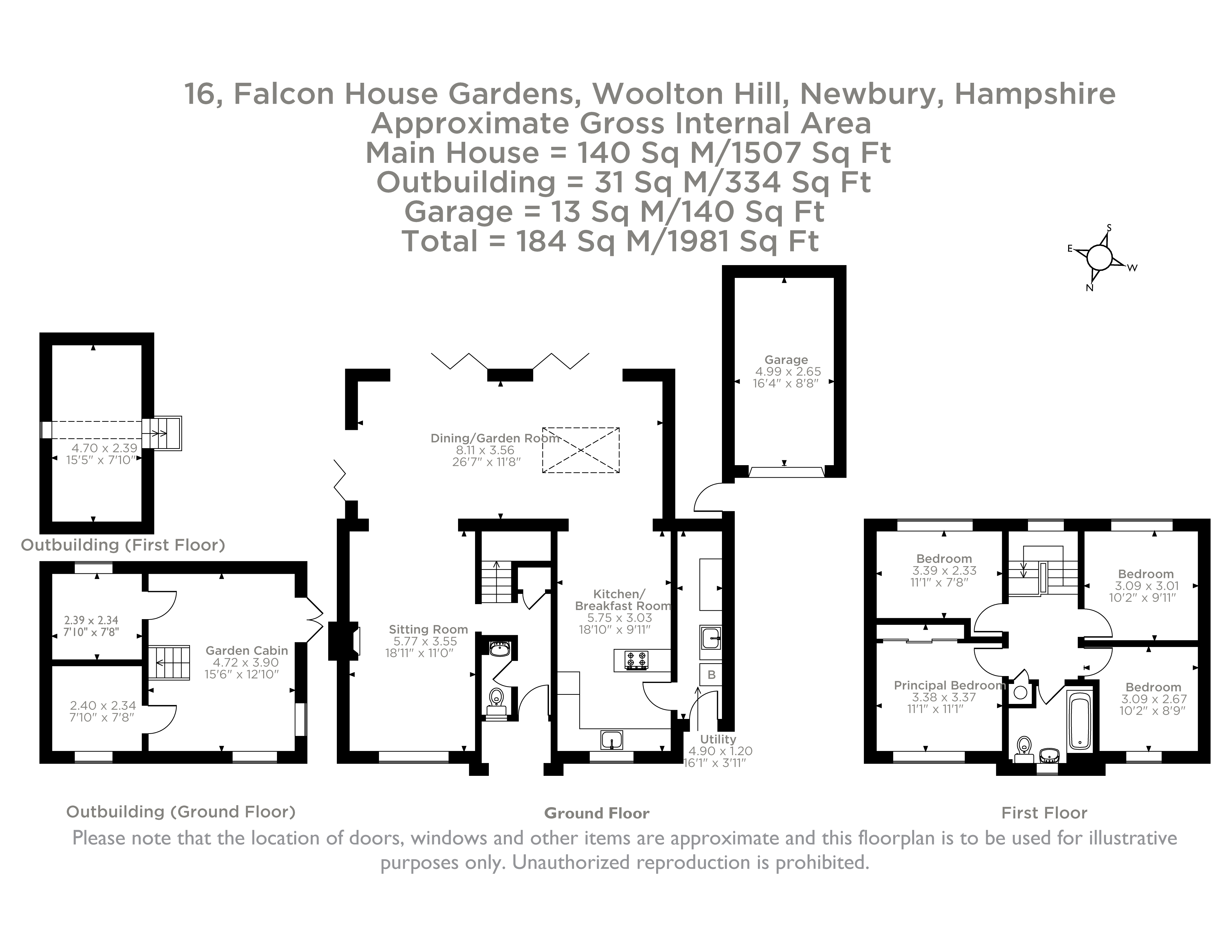 16, Falcon House Gardens, Newbury floorplan