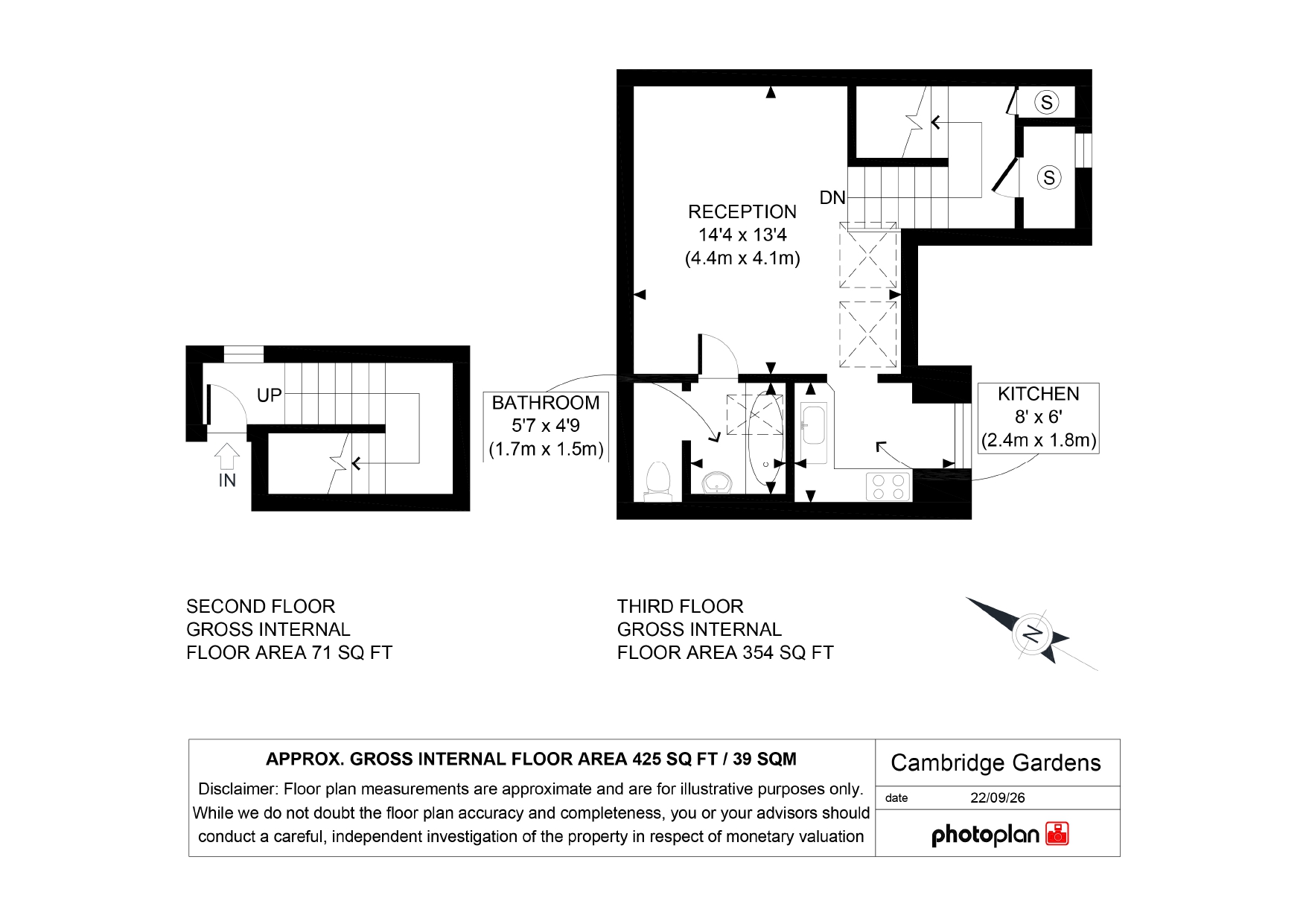 85, Cambridge Gardens, LONDON floorplan