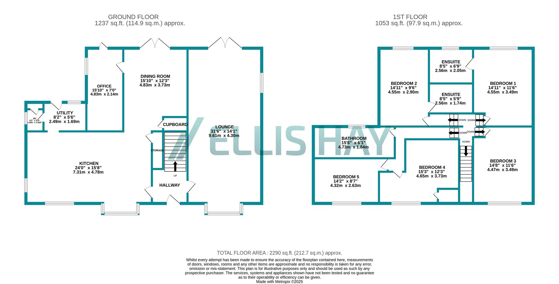 Ashlea, 34 Main Street, Seamer, Scarborough floorplan