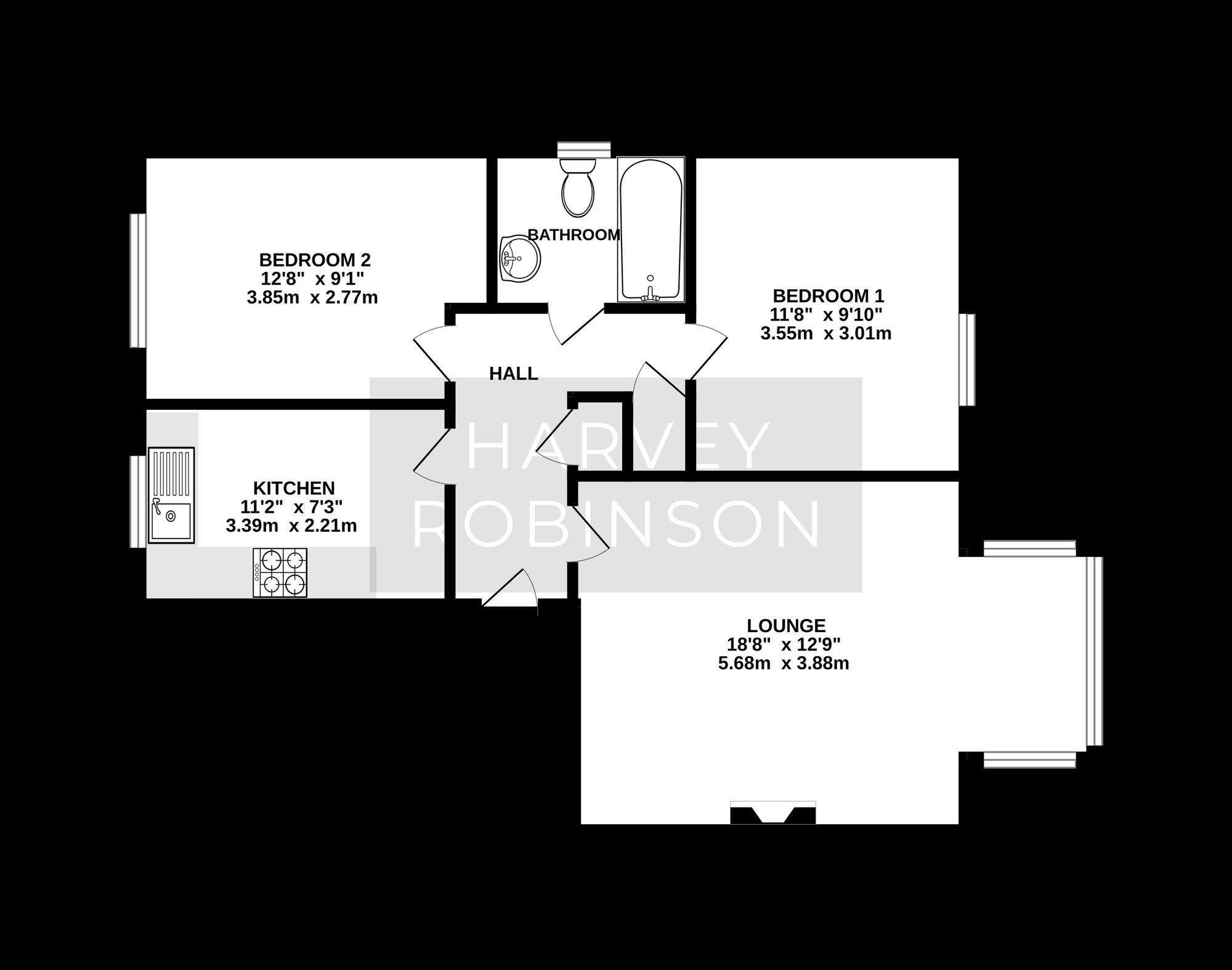 6 Cromwell Drive, Huntingdon floorplan
