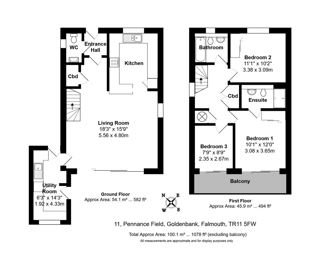 11, Pennance Field, Falmouth floorplan