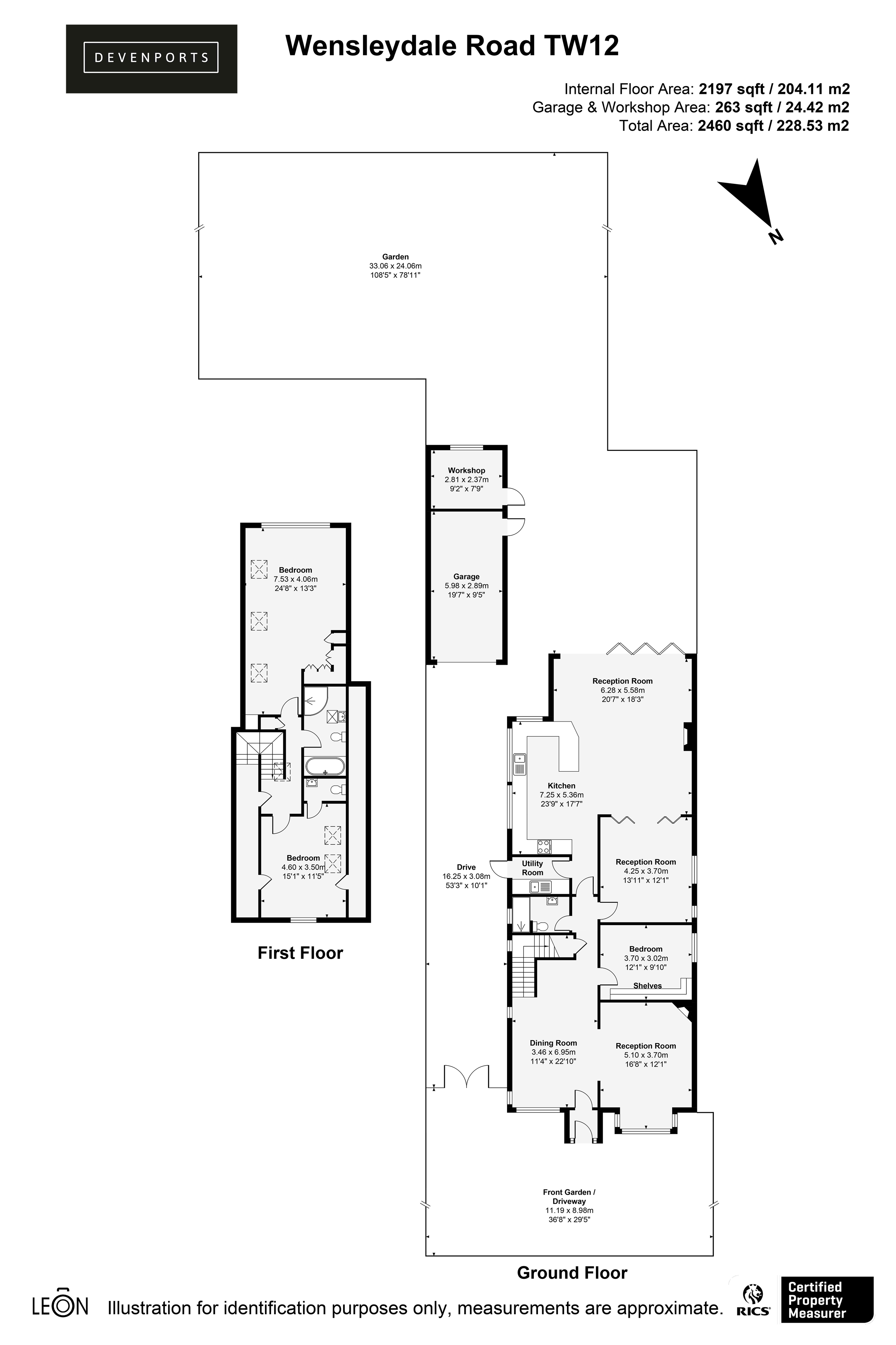 79, Wensleydale Road, Hampton floorplan