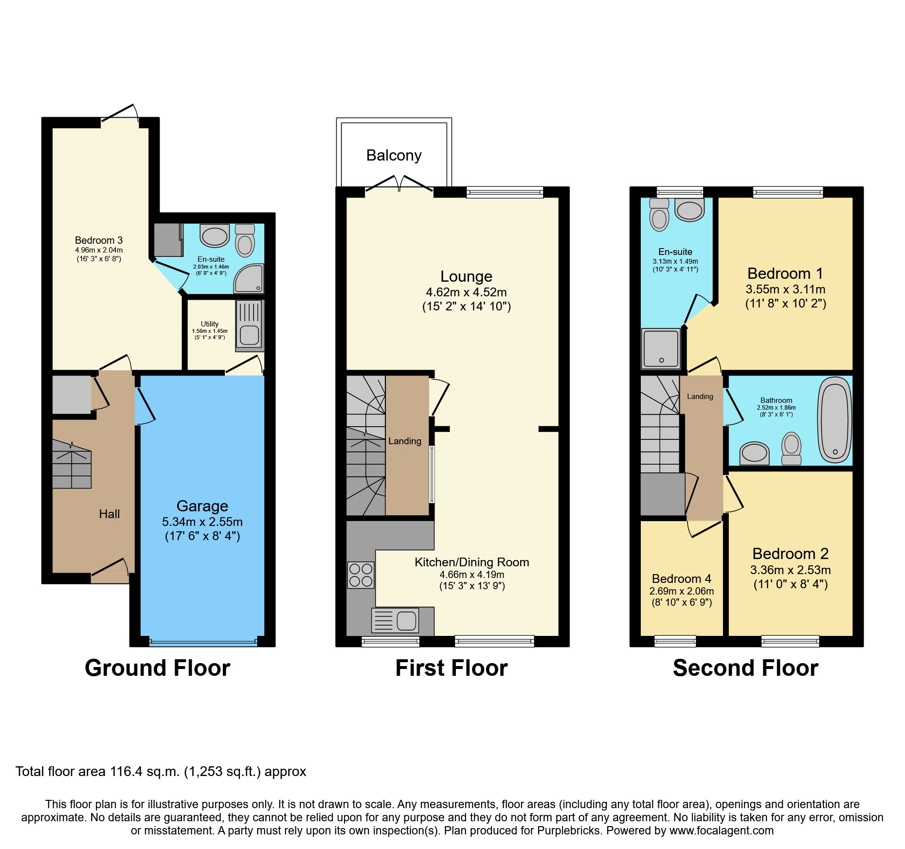 7 The Mews, Sunnybank Road, Brighouse floorplan