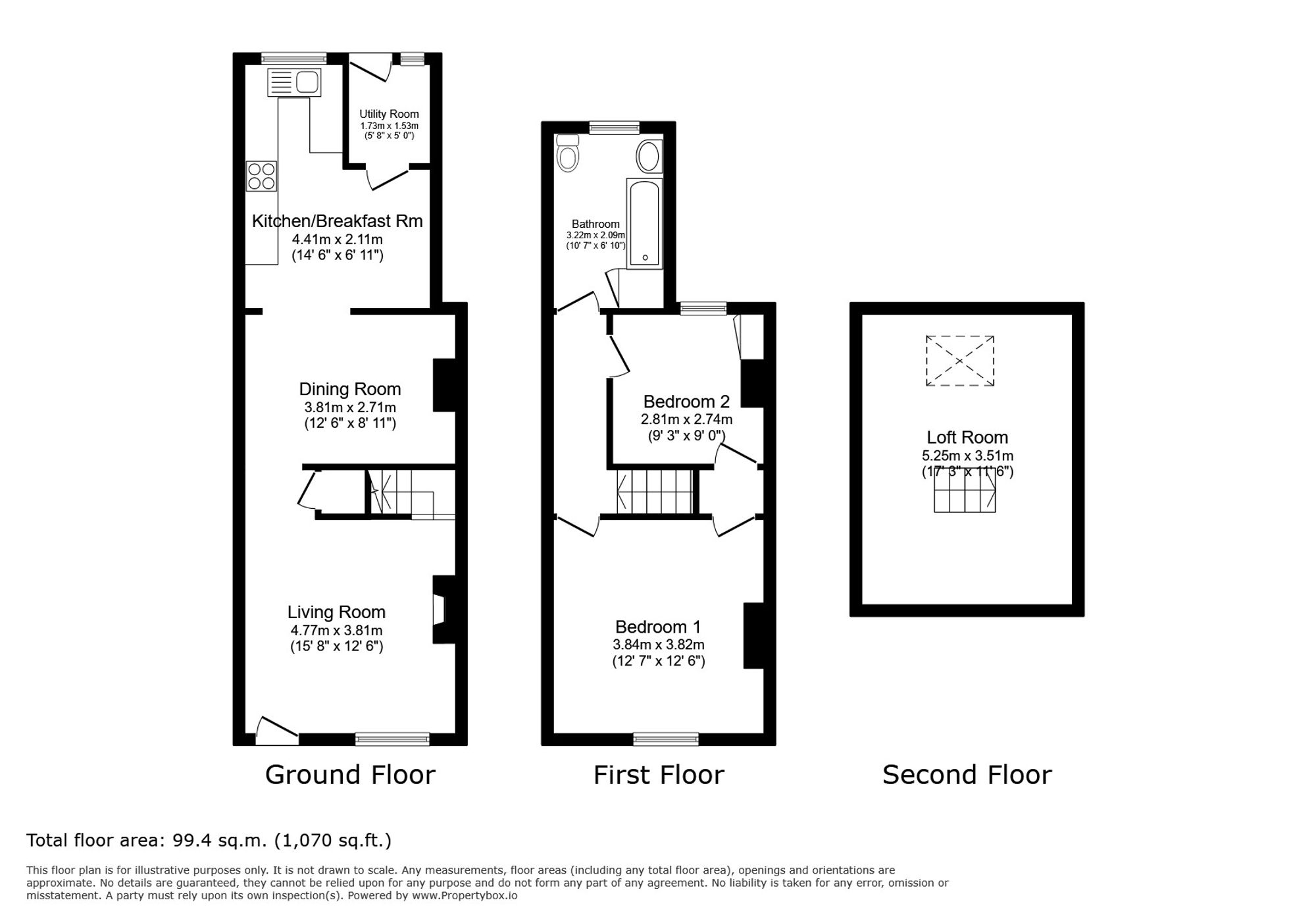 6 Bates Cottages Mattys Lane, Frodsham floorplan