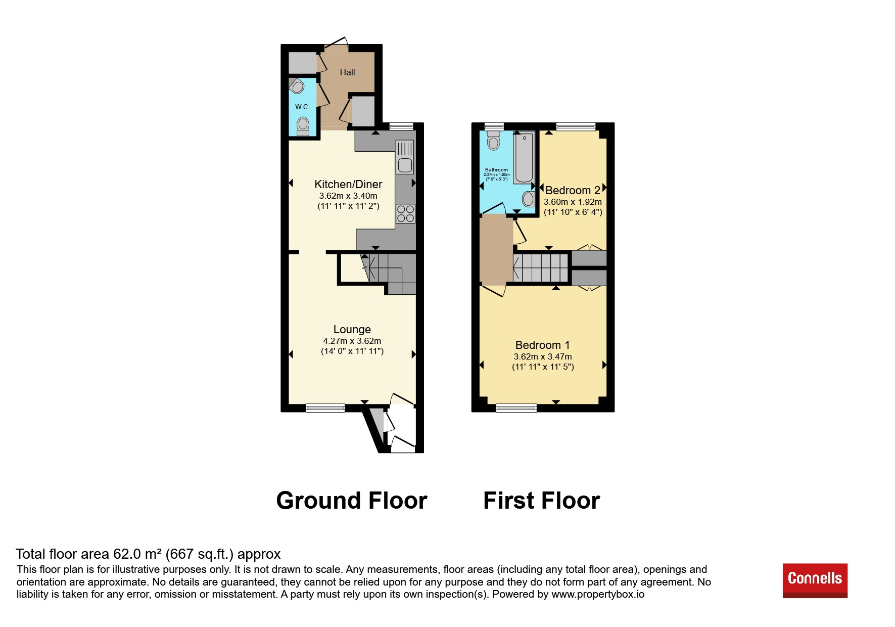 22, Hill View, Ashford floorplan