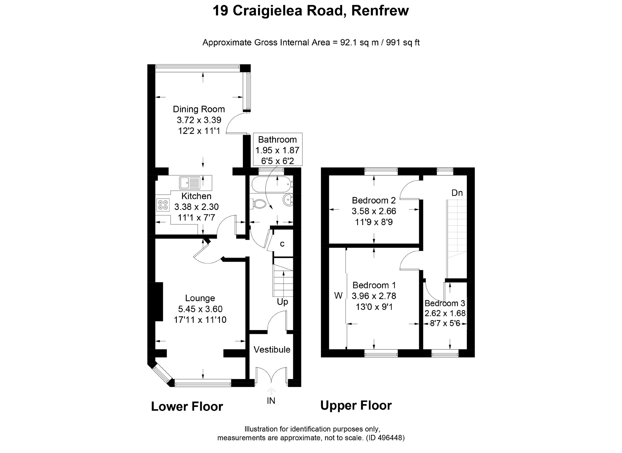 3 Bedrooms Terraced house for sale in Craigielea Road, Renfrew PA4