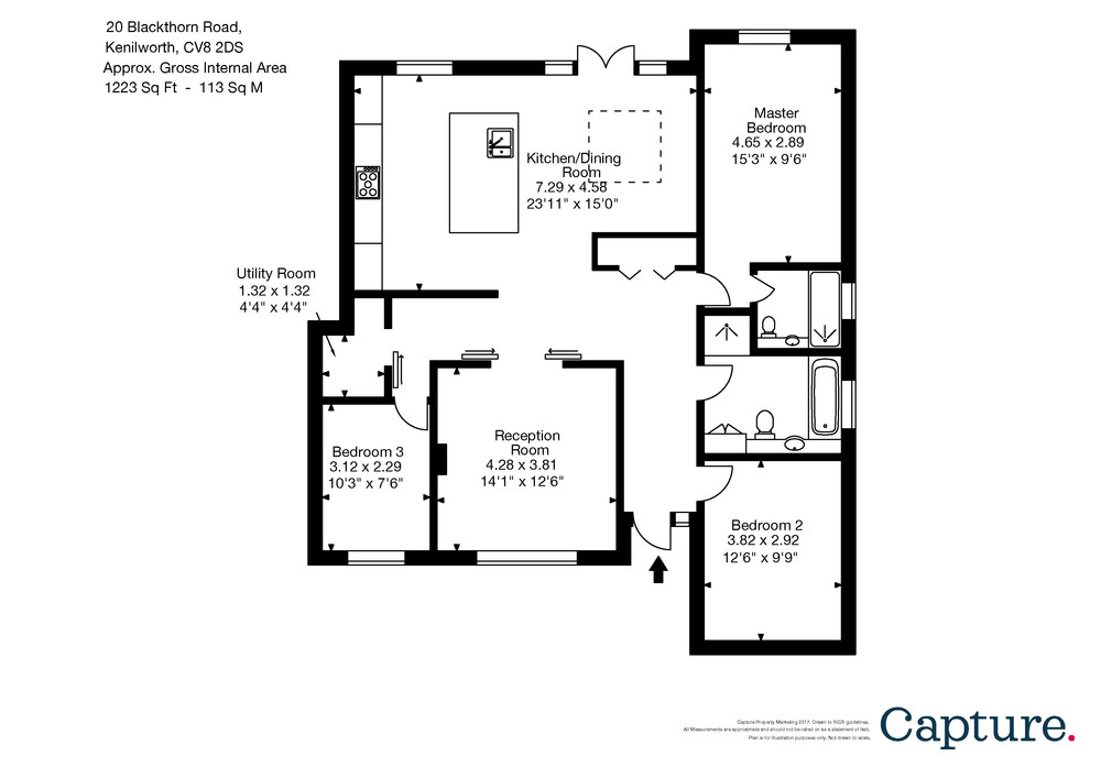 3 Bedrooms  for sale in Blackthorn Road, Kenilworth CV8