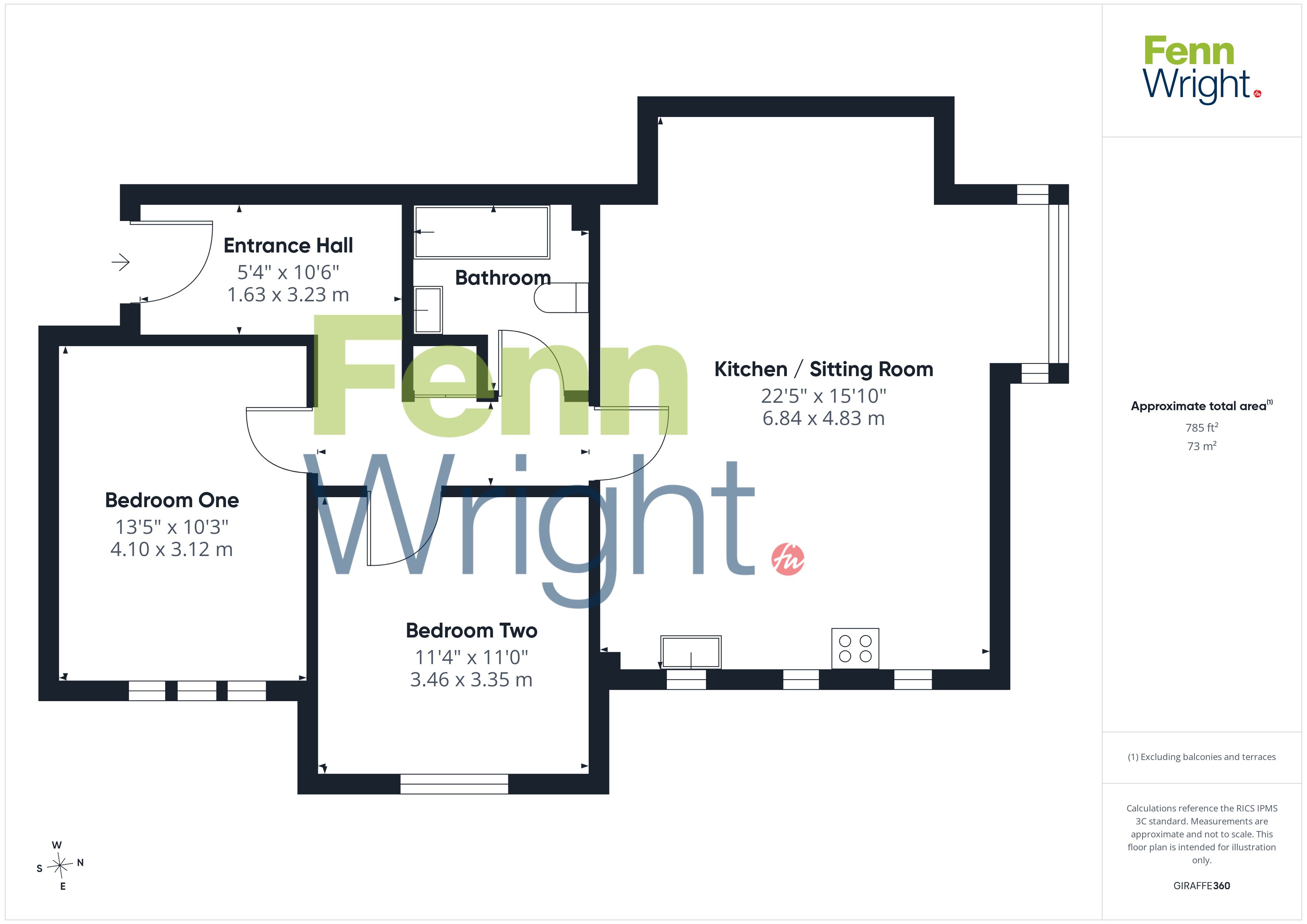 Flat 3, Beech Tree Lodge,, Lexden Road, Essex floorplan