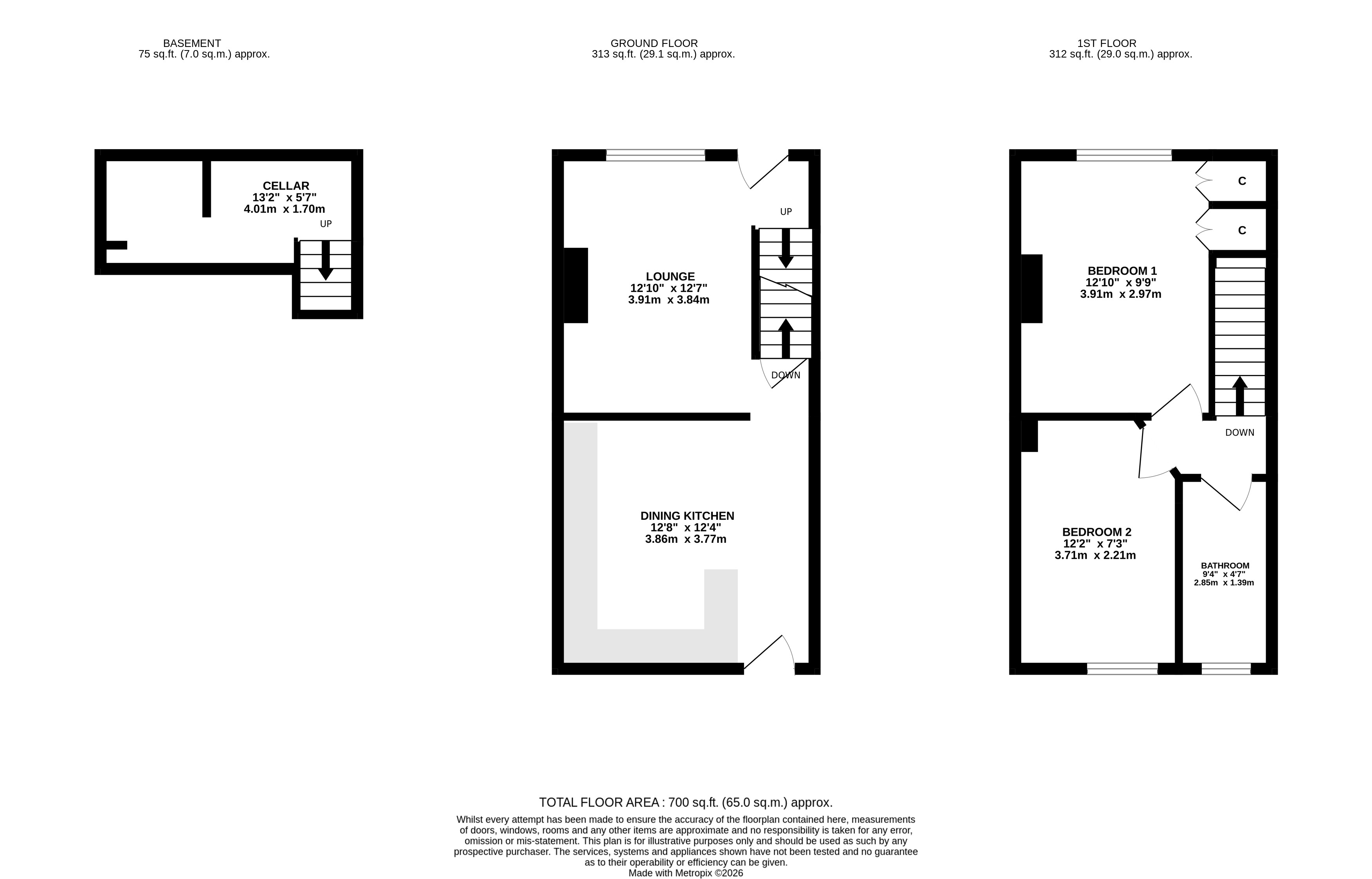 34, Yewdall Road, West Yorkshire floorplan