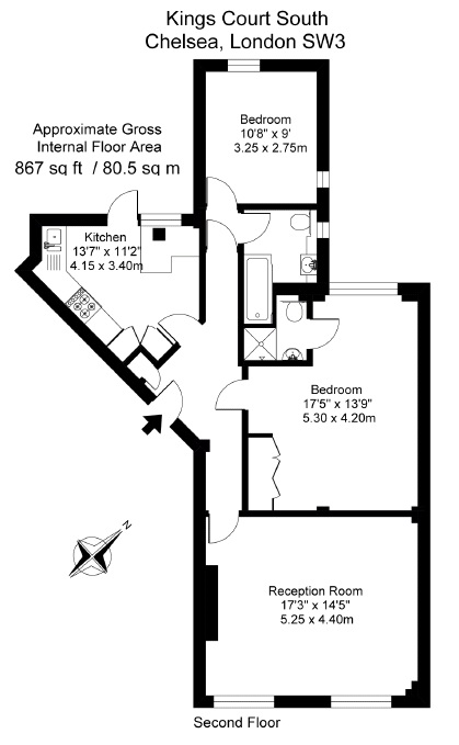 2 Bedrooms Flat to rent in Chelsea Manor Gardens, London SW3