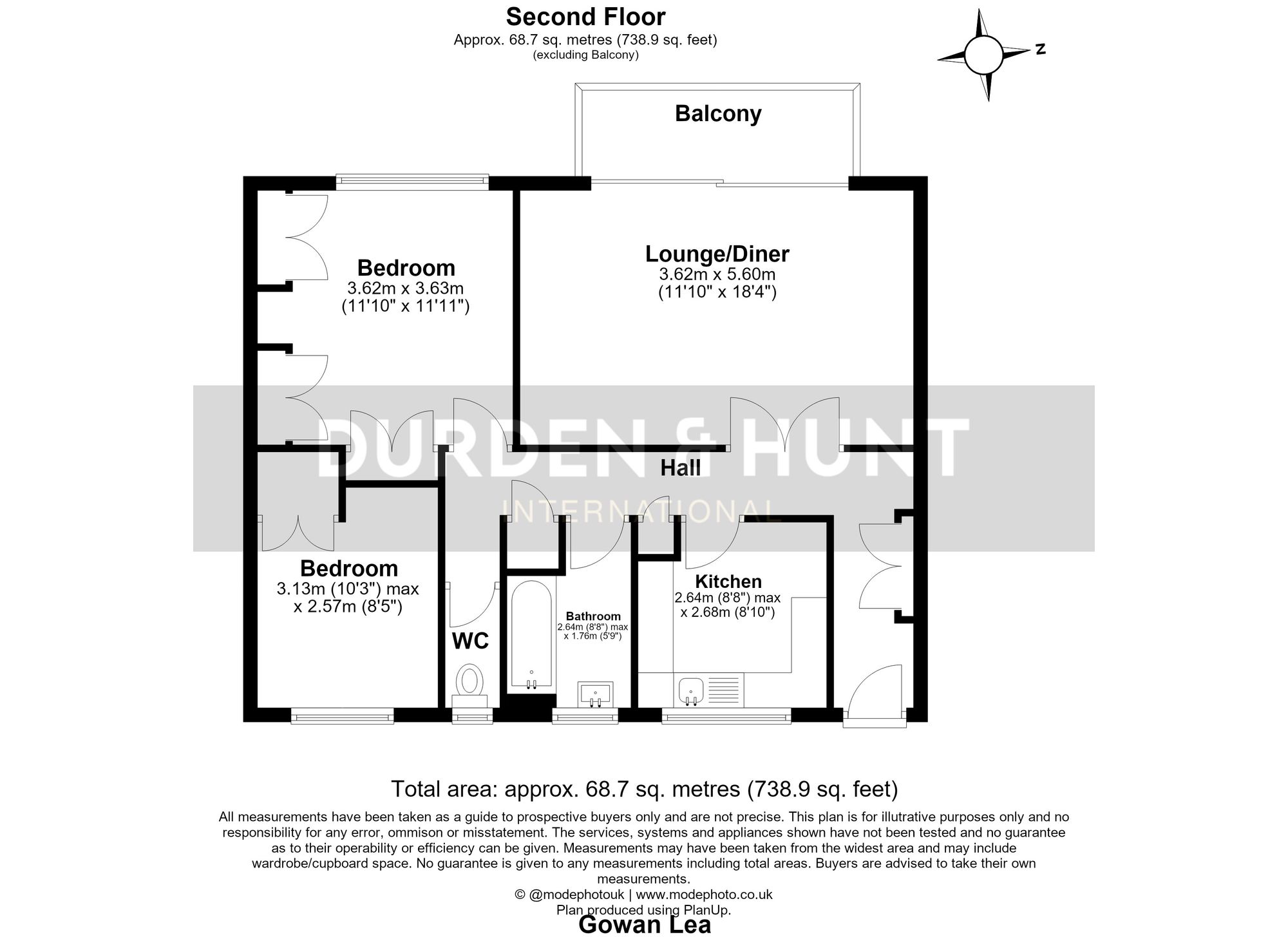 Flat 9, Gowan Lea, London floorplan