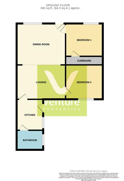 1, George Street, Esh Winning floorplan