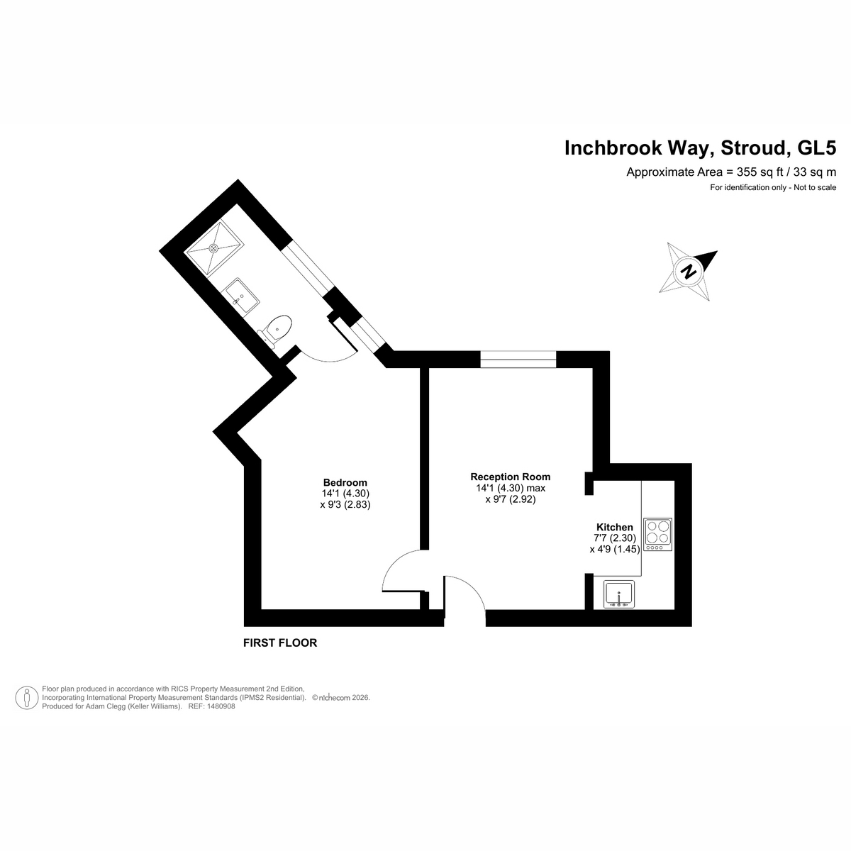 14 Inchbrook Court, Inchbrook, Stroud floorplan