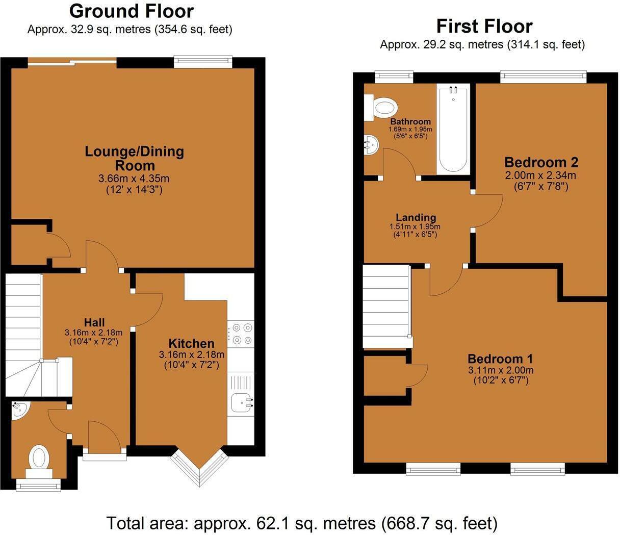 15, Aydon Gardens, Newcastle Upon Tyne floorplan