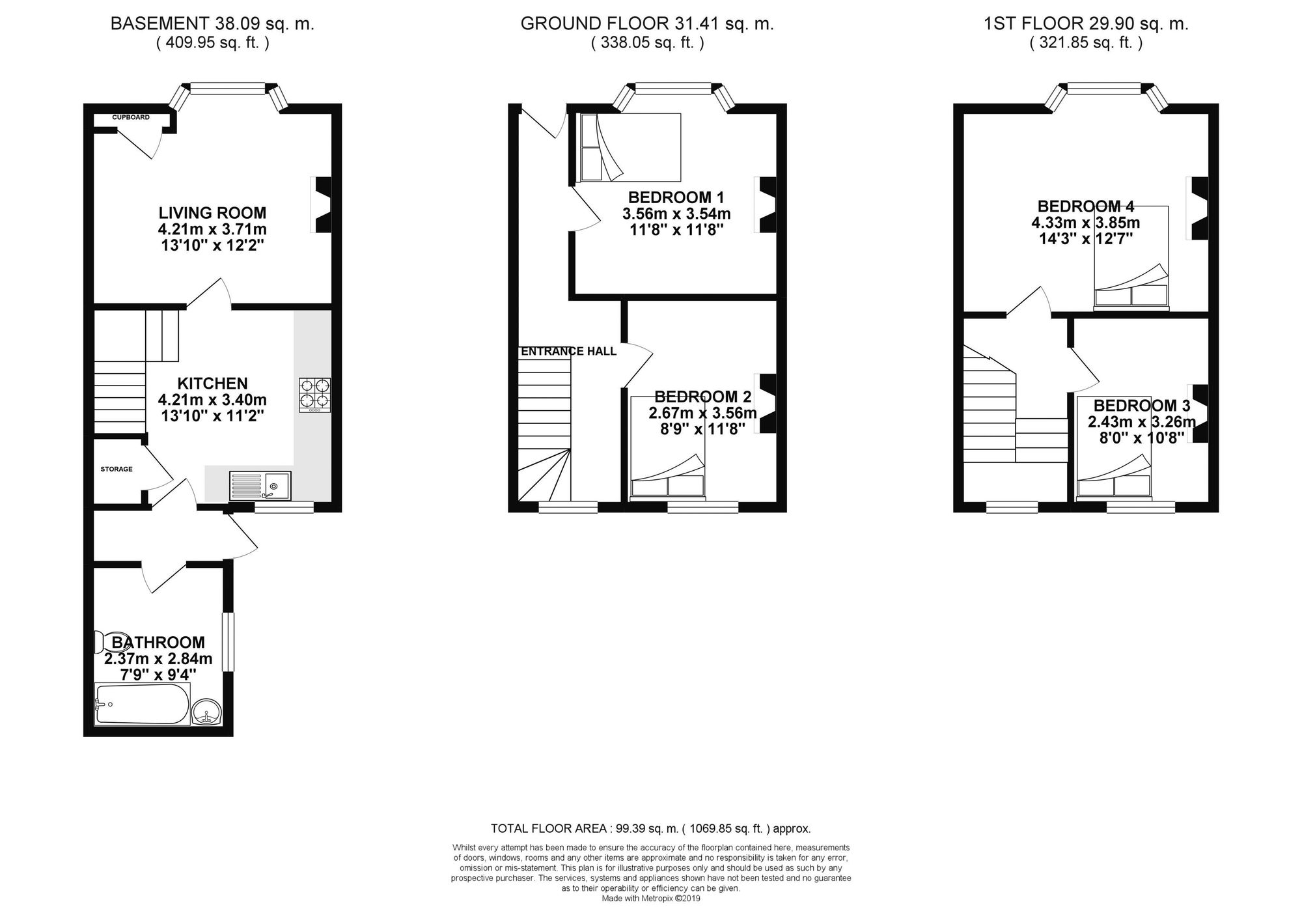 21 Brewer Street, Brighton floorplan