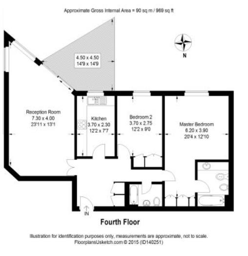 2 Bedrooms Flat to rent in King Henrys Reach, Manbre Road, London W6