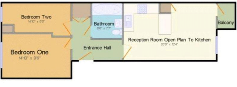 2 Bedrooms Flat to rent in Handcroft Road, Croydon CR0