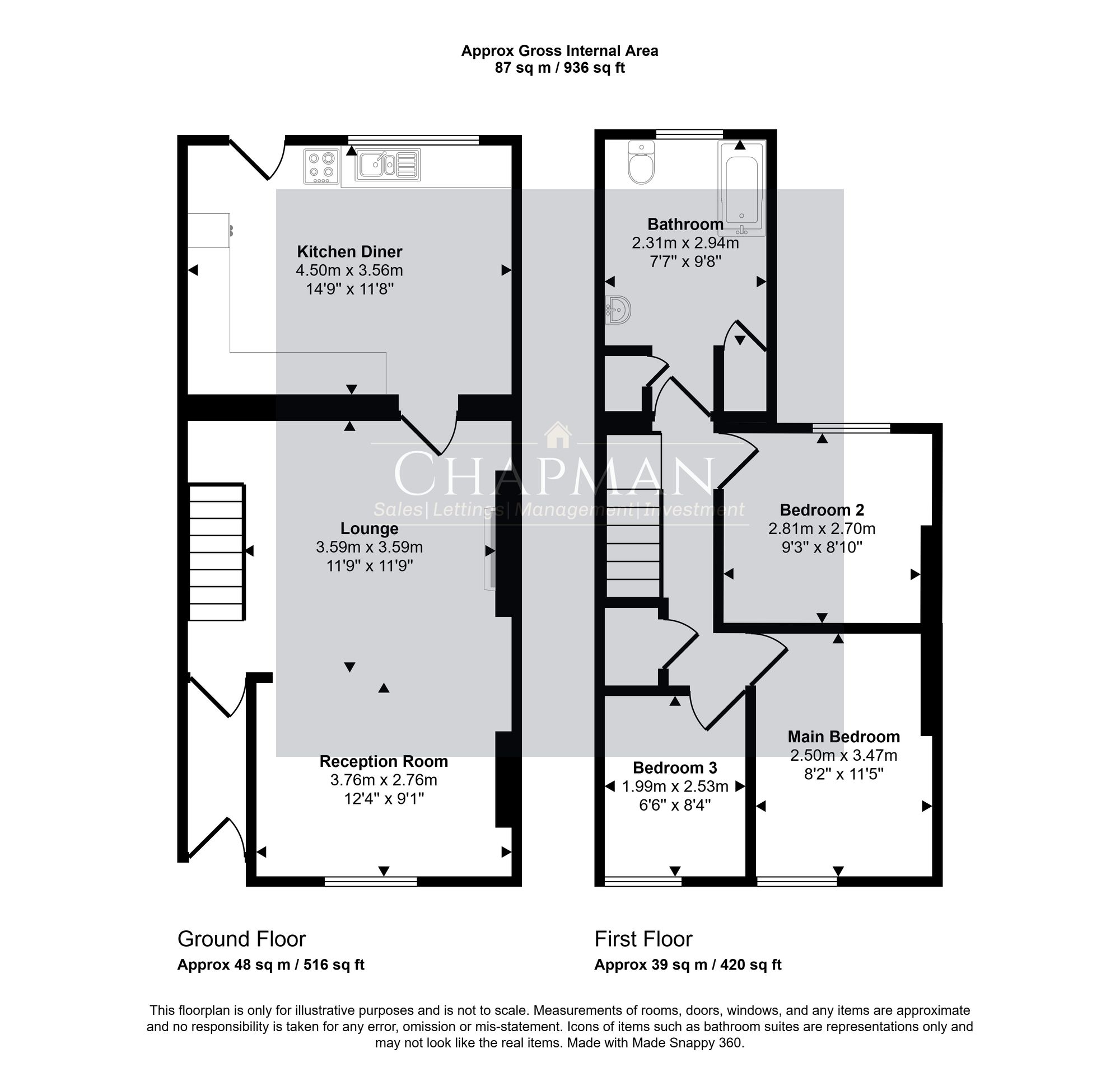 15 Pleasant View, Pontypridd floorplan