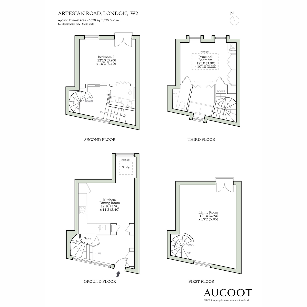 30, Artesian Road, London floorplan