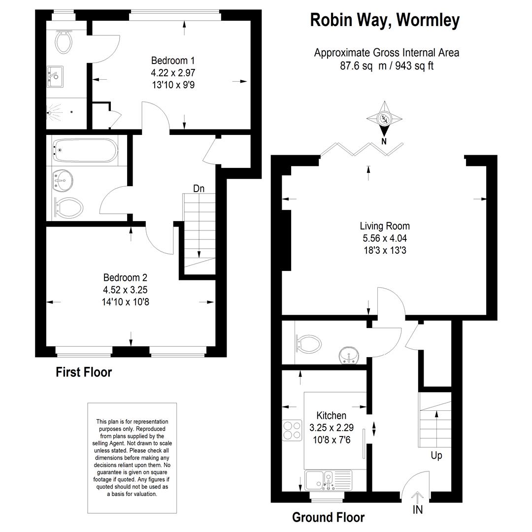 11, Robin Way, Wormley floorplan