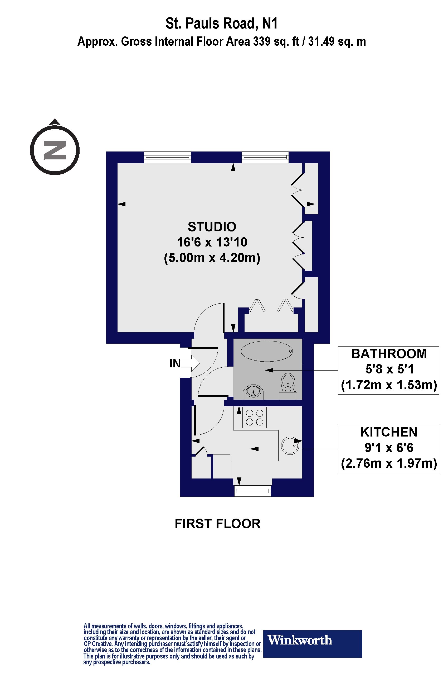 St. Pauls Road, London, N1 floorplan